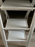 格美居（GEMJU）多功能家用梯子折叠加厚铝合金人字梯花架梯凳便携多功能梯子 航空铝材高承重 三步梯珠光白 实拍图