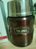 膳魔师（THERMOS）焖烧杯保温饭盒保温杯大肚杯女带勺子真空焖烧罐SK-3000 咖色 470ml 实拍图