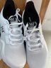 361°男鞋黑色运动鞋男跑步鞋网鞋秋冬季新款透气网面大码休闲旅游鞋子 361度白/曜石黑2261 41 实拍图