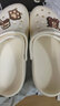 细细条 软萌可爱小熊洞洞鞋女夏学生外穿防滑防臭eva凉拖鞋护士鞋 奶油白 38-39 实拍图
