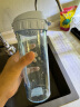 特百惠（Tupperware）茶韵塑料杯 男女学生夏季运动水杯子大容量带滤格 冰水蓝500ML 晒单实拍图