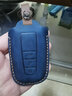 丰田钥匙套凯美瑞钥匙扣卡罗拉包雷凌壳威兰达荣放亚洲龙汉兰达 丰田智能【3键】蓝色疯马皮 实拍图