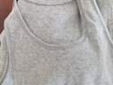 MUJI男式 无缝罗纹编织背心 2件装 内衣家居服 FA01CC3S 灰色 XL 实拍图