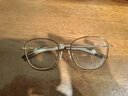 依视路（ESSILOR） 新款商务男镜架时尚镜框女配依视路镜片近视定制眼镜网上配镜 金属-全框-2025GD-金色 镜框+依视路膜岩高清1.60现片 实拍图