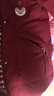 雅鹿长款羽绒服女士2025年新款韩版宽松加厚冬季鸭绒时尚保暖连帽外套 新年红 S （推荐80-100斤） 实拍图