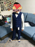 衣诺坊儿童西服套装男童马甲套装六一演出服男生主持人礼服花童走秀西装 实拍图
