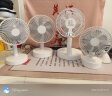 卡西道夫电风扇家用usb电扇台式小型迷你宿舍床头台扇桌面小风扇床上用便携办公室可充电大风力摇头风扇 【摇头】大面罩7200毫安+定时 【配Type-C接口数据线】 实拍图