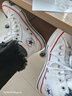 匡威（Converse）ALL star 经典休闲鞋情侣鞋中帮帆布鞋男女鞋学生运动鞋加厚款 A00812C 米白色 40 /7 实拍图