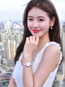 花影（HUAYING）轻奢18K金耳钉女士淡水珍珠耳环钻石耳结婚纪念日生日礼物女朋友 [4颗钻石]奢美珍珠耳环+玫瑰礼盒 实拍图