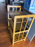 诗亭居竹子置物架楠竹置物架楠竹厨房置物架落地微波炉烤箱收纳架客厅 加厚茶色3层59长 全竹加厚实心板 实拍图