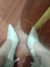 鞋柜（shoebox）达芙妮集团旗下高跟鞋女细跟尖头宴会婚鞋性感名媛气质单鞋子 杏色[7cm] 36 晒单实拍图