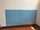隽威 3D立体木纹墙贴幼儿园教室客厅卧室墙纸自粘墙围墙裙防水贴纸 加厚纯色木纹板薄荷蓝 10片装 每片70CM*70CM 10片约4.9平 实拍图