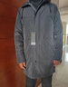 罗蒙（ROMON）高档连帽中长款风衣男士秋冬新款商务休闲中年防风保暖加厚外套男 【春秋款】FY192213灰色 XL /180码 实拍图