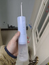松下（Panasonic）洗牙器冲洗器 牙齿冲洗器 家用冲牙器便携 正畸专用口腔清洁水牙线 生日礼物送男友送女友 DJ33 海盐雾霾蓝(升级Type-c) 1支喷头 实拍图