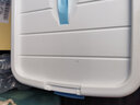 稳斯坦 W305 彩色带提手收纳箱 周转箱 带滑轮储物箱杂物工具带盖整理箱 蓝色40L 实拍图