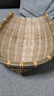 极景竹编簸箕25×24cm筲箕农家手工竹筛青蔑竹筐厨房洗菜沥水蓝装饰晒 实拍图