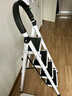艾瑞科梯子家用折叠梯人字梯楼梯踏步板加厚安全便携多功能登爬楼梯 碳钢白色五步梯 实拍图