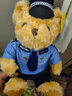 慕曦贝儿网红交警小熊公仔铁骑警察熊公安警官玩偶济南警察熊毛绒玩具礼物 【25厘米】棕色消防小熊 实拍图