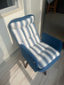 积木部落 懒人沙发电脑椅子电竞椅书房老板椅休闲旋转学习椅久坐舒适家用 蓝色条纹（增高款）【推荐】 实拍图