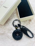 高档汽车钥匙扣男女士腰挂十二生肖平安扣钥匙圈挂件创意生日礼物 天然黑曜石【生肖虎】 实拍图