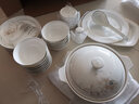 瓷秀源防烫组合套装碗骨瓷餐具陶瓷家用 4.5英寸饭碗 实拍图