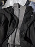 即势 外套男春秋冬季潮流韩版百搭宽松休闲外套男ins港风潮牌假两件工装连帽夹克男 酷黑色【斜插口袋】WT152 常规 2XL 【建议140-155斤】 实拍图