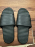 华美健步 纯色软底四季拖鞋情侣浴室内外穿舒适软弹凉拖鞋HM343黑色40-41码 实拍图