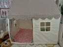 小斑鸠（little dove）儿童帐篷室内游戏屋/男女孩公主房城堡/ins风玩具屋节日生日礼物 【顺丰】卡其色(PVC杆+无垫) +送布帘 实拍图