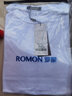 罗蒙（ROMON）两件装男士纯棉短袖t恤夏季圆领白体恤T纯色上衣服打底衫男装 【黑色长+白色长+灰色长】 L /175(推荐体重125-140斤） 实拍图