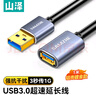 山泽USB延长线 usb3.0高速传输数据连接线 公对母 AM/AF U盘鼠标键盘加长线 铝合金黑色1米LK-10 实拍图