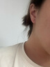 阿梵尼18K玫瑰金耳钉女 彩金圆球耳环简约一对 情侣款光珠耳钉不含证书 玫瑰金色一对（含胶耳壁） 实拍图