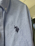 U.S. POLO ASSN.长袖衬衫男春秋纯棉牛津纺商务休闲宽松免烫透气男衬衣蓝色M 实拍图