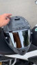 GSB361摩托车头盔男女重机车全盔骑行赛车安全gsb头盔四季通用款酷 水泥灰配透明镜片 XL支持57-58的头围 实拍图