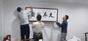 佳得雅天道酬勤字画办公室挂画书法客厅装饰画名家手写真迹茶室带框牌匾 舍得 48*148cm宣纸+红褐框+大师手写 实拍图