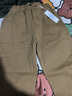 红蜻蜓【新品】休闲裤女春季新款裤子松紧腰哈伦裤女装萝卜长裤 深卡色加绒 XL 【建议129-138斤】 实拍图