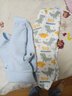 舒贝怡婴儿衣服儿童内衣套装春秋宝宝睡衣纯棉夹棉保暖分体两件套蓝110 实拍图