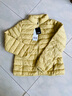鸭鸭佟丽娅同款轻薄羽绒羽绒服女新款短款修身城市轻户外秋冬外套KXM 黄色 S 实拍图