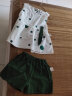 小猪球球 婴儿衣服女童连衣裙童夏季薄短袖两件套夏装女宝宝0-3岁女孩裙子 绿色点点短套 100码适合(85-93cm) (22-26斤) 实拍图