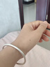 银典工坊 9999足银实心古法银手镯素圈七夕情人节生日礼物送女友送老婆 古法银手镯内径约58mm重约30g 实拍图