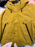 雅鹿冬季羽绒服男短款连帽大口袋城市轻户外潮流防寒保暖情侣外套 黄色 L (140-160) 实拍图