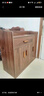 柯诺苏实木色餐边柜厨房柜茶水柜碗柜家用备餐橱碗柜酒柜客厅靠墙储物柜 【两门一抽】大杉胡桃色60cm 实拍图
