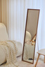 小匠材穿衣镜落地镜试衣欧式全身镜复古入户置地壁挂家用卧室镜子150桃 实拍图