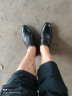 红蜻蜓夏季商务正装系带皮鞋男士镂空皮凉鞋打孔透气 WTA73761L黑色43 晒单实拍图