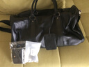 斯维森之星真皮旅行包男士大容量手提旅游袋头层牛皮健身包行李包短途登机包 2096#黑色-加大号+鞋仓 实拍图