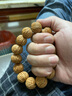 山中玉桃核手串核桃手持文玩密纹蚂蚁纹桃胡佛珠小龙纹盘把玩生日礼物男 树皮纹桃核精挑17-18mm左右 实拍图