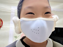 察今保暖儿童护耳口罩纯色透气立体男女孩学生护耳套加厚防寒毛绒耳罩 绿色【二合一护耳口罩】 实拍图