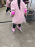 拓呈溜冰鞋儿童全套装成人男女小孩旱冰鞋滑冰鞋轮滑鞋直排轮初学者 紫前闪光套装(头盔+护具+配件) M （适合鞋码31-35码）适合脚长20-23CM 实拍图