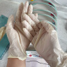 乌斯京 一次性手套PVC食品级橡胶手套加厚实验美容烘焙餐饮薄膜透明厨房清洁家用手套 100只/盒 中码 晒单实拍图
