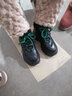 达芙妮加绒保暖棉鞋女厚底休闲鞋皮毛一体增高老爹鞋女4622608019黑色38 晒单实拍图