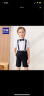 罗蒙男童礼服六一演出服儿童西装主持人钢琴花童英伦 黑色套装 120 晒单实拍图